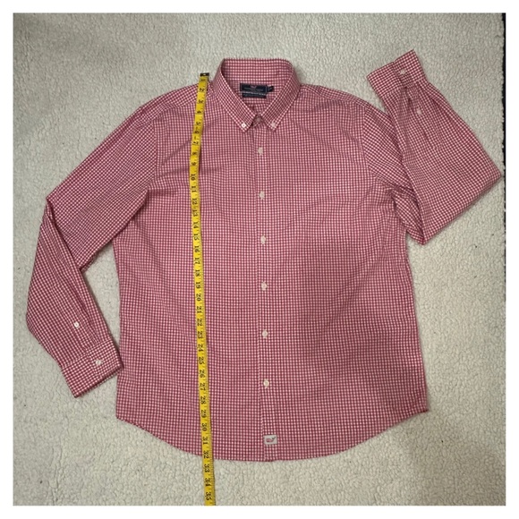 NWOT Vineyard Vines Red Gingham Men's Shirt - Picture 8 of 10